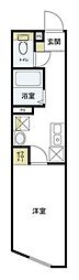 Axia千歳烏山 1Kの間取図画像
