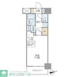 Cours 1Kの間取図画像