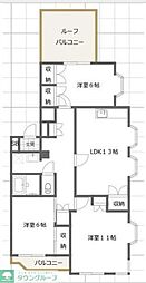 メゾンボヌール15 3LDKの間取図画像