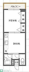 チェリーヒルズ 1DKの間取図画像