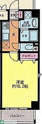 クラスター1 1Kの間取図画像