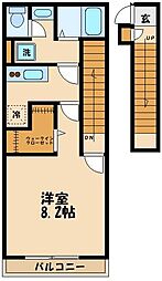 リブリ・フォレスト伊藤 1Kの間取図画像
