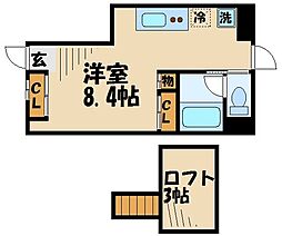 PASEOEAST 1Kの間取図画像