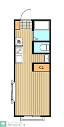 アモルファベータ 1Kの間取図画像