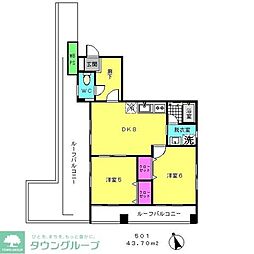 ソフィア.エヌ 2DKの間取図画像