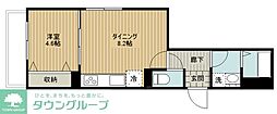 シャングリラ南烏山 1LDKの間取図画像