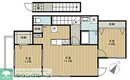 コート上祖師谷 2LDKの間取図画像