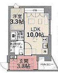 TAS上北沢レジデンス 1LDKの間取図画像