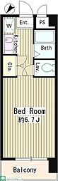 エステージ西調布 ワンルームの間取図画像