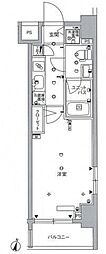 スカイコートパレス明大前 1Kの間取図画像