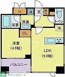 メゾンビスタ渋谷宇田川 4階1LDKの間取り