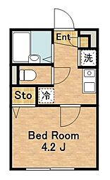 リブリ・ドルフ上野毛 1階1Kの間取り