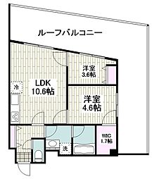 SAKURA　C　TERRACE 3階2LDKの間取り