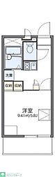 レオパレス多摩川 1階1Kの間取り