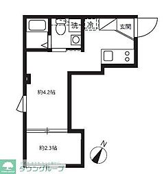 アピチェ田園調布 1階1DKの間取り