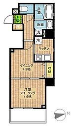 クリオ戸越銀座壱番館 3階1DKの間取り