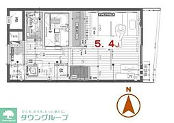 リフィオ二子玉川 ワンルームの間取図画像