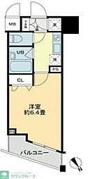 クロスレジデンス蒲田 1Kの間取図画像