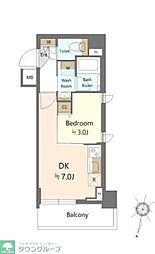 SHOKEN Residence西馬込 1DKの間取図画像