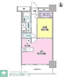 スタイリオ品川中延 1LDKの間取図画像