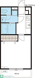 リブリ・MarryNovelシナガワ 1Kの間取図画像