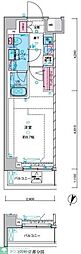 GALICIA西馬込 1Kの間取図画像