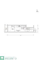 RELUXIA馬込 1DKの間取図画像