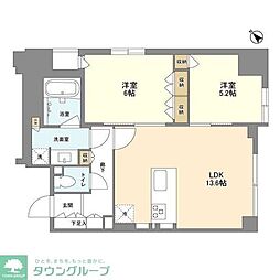 LaSante五反田 2LDKの間取図画像