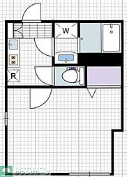 ガレット戸越銀座 1Kの間取図画像