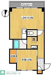 ロイヤルアヴェニュー碑文谷 1LDKの間取図画像