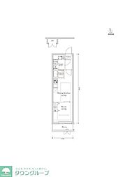 RELUXIA馬込 1DKの間取図画像