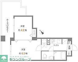 ステージファースト田園調布アジールコート 2Kの間取図画像