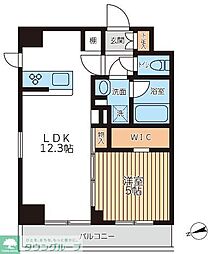 アジールコート西馬込2 1LDKの間取図画像