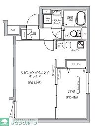 ベルシードステアー目黒武蔵小山 1LDKの間取図画像