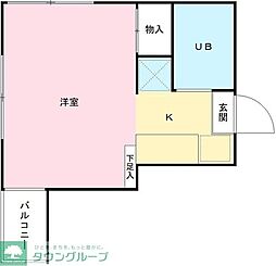 TRIFIELD ワンルームの間取図画像
