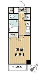 シンシア学芸大学セカンドステージ 1Kの間取図画像