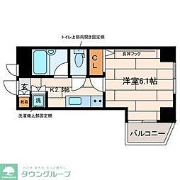 エクセリア馬込 1Kの間取図画像