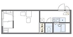 JR横浜線 成瀬駅 徒歩20分の賃貸アパート 2階1Kの間取り
