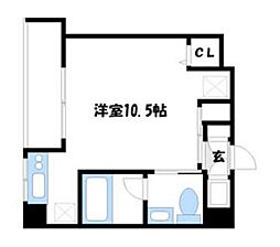 ヴァリエ原町田 3階ワンルームの間取り