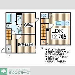 PremaFlora相模原 1階1SLDKの間取り