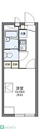 レオパレスエキノックスＡ 1階1Kの間取り