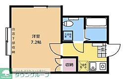 Ｅｎｓｏｌｅｉｌｌｅ 1階1Kの間取り