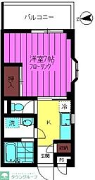 メッツ町田 1Kの間取図画像
