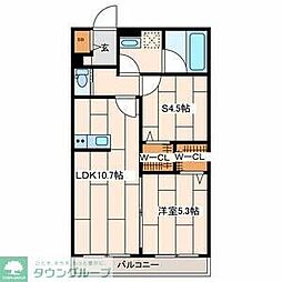 大和市中央5丁目マンション 1SLDKの間取図画像