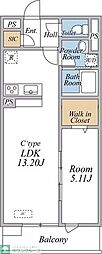 リブリ・Forestria 1LDKの間取図画像