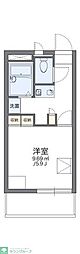 レオパレスシェル都2 1Kの間取図画像