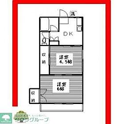 メゾン・サンシャイン 2Kの間取図画像