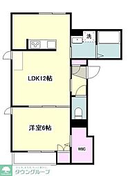 LaGlycineヤマカ 1LDKの間取図画像