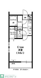 リブリ・MonTana1 1Kの間取図画像