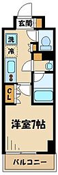 デュオステージ町田MAXIV 1Kの間取図画像